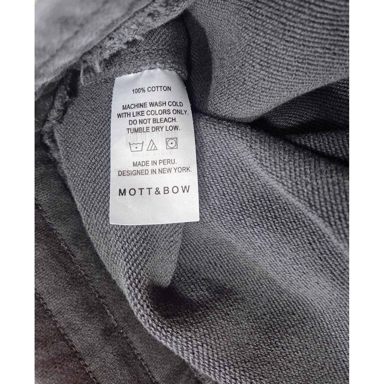 Mott & Bow Jogger Sweatpants Black Hooper French Terry Peru Loungewear Men's Xl — image 6 of 6